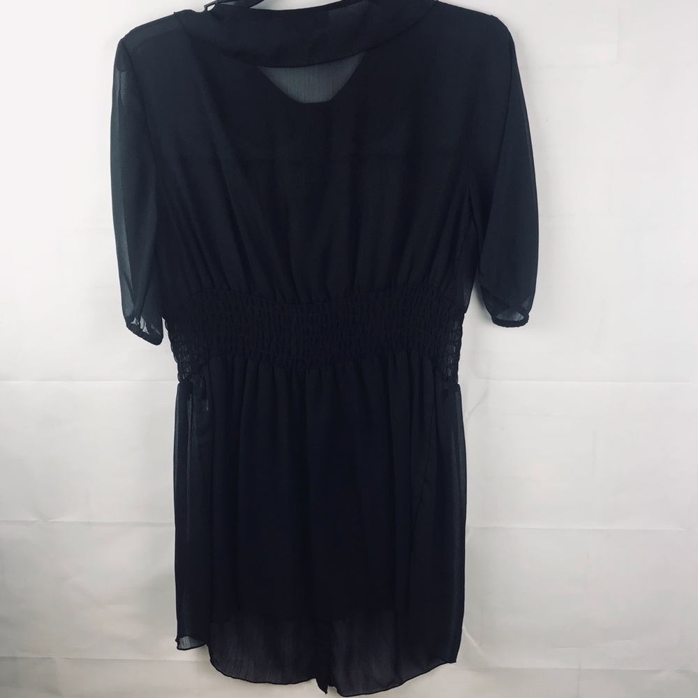 Liz Lange for Target Maternity - sheer lightweight blouse: MEDIUM black
